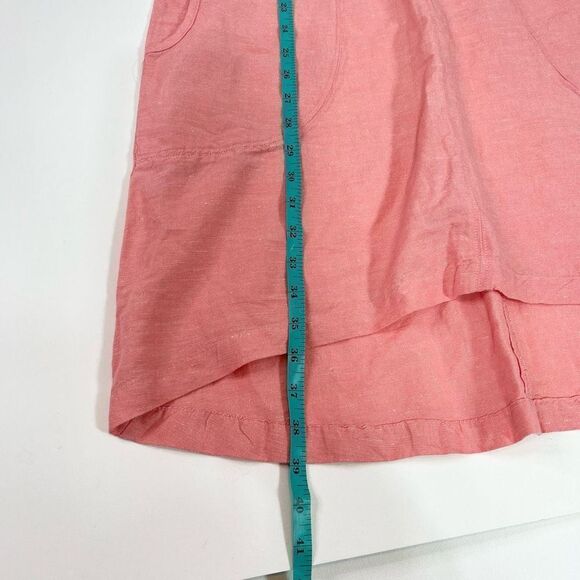 Kyodan Freedom Trail Sheath Dress Women's Small Linen Blend Zip High Low NWT - Picture 8 of 11